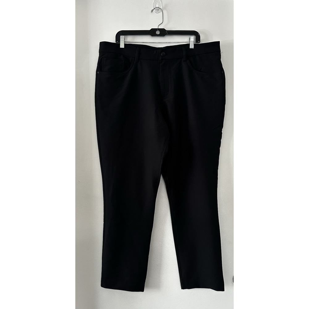 Panama Jack Mens 40X30 Black Lightweight Golf Relax Travel‎ Brunch Pants - Picture 2 of 10